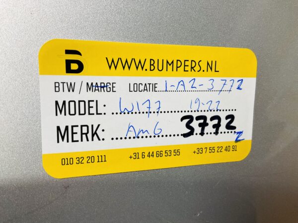 BUMPER MERCEDES A KLASSE W177 AMG 2019-2022 VOORBUMPER 1-A2-3772Z