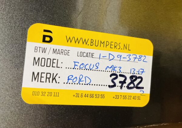 BUMPER FORD FOCUS MK3   2013-2017 FACELIFT VOORBUMPER 1-D9-3782Z