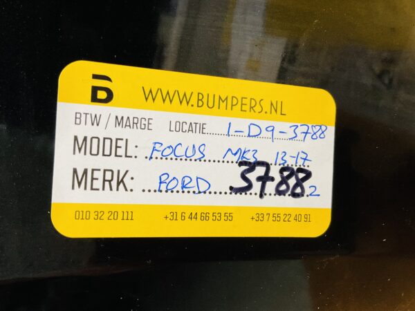 BUMPER FORD FOCUS MK3 FACELIFE 2013-2017 VOORBUMPER 1-D9-3788Z