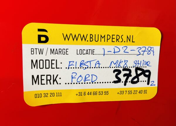 BUMPER FORD FIESTA MK3 STLINE 2017-2021 VOORBUMPER 1-D2-3789Z