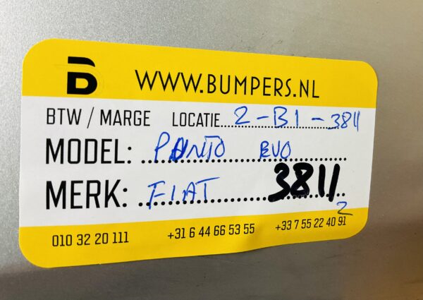 BUMPER FIAT PUNTO EVO VOORBUMPER 2-B1-3811Z