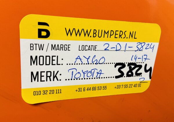 BUMPER TOYOTA AYGO FACELIFT 2017-2021  VOORBUMPER 2-D1-3824Z