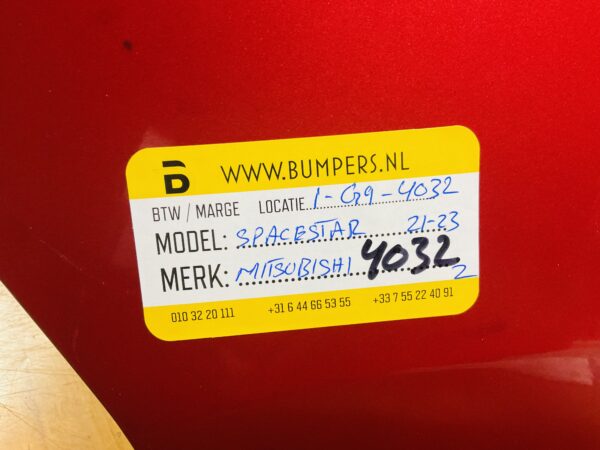 BUMPER MITSUBISHI SPACESTAR 2021-2023 ACHTERBUMPER 1-G9-4032Z