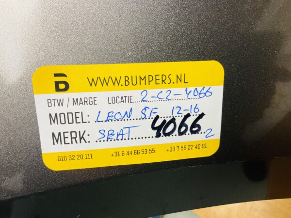 BUMPER SEAT LEON 5F 6XPDC KLS 2012-2016 VOORBUMPER 2-C2-4066Z