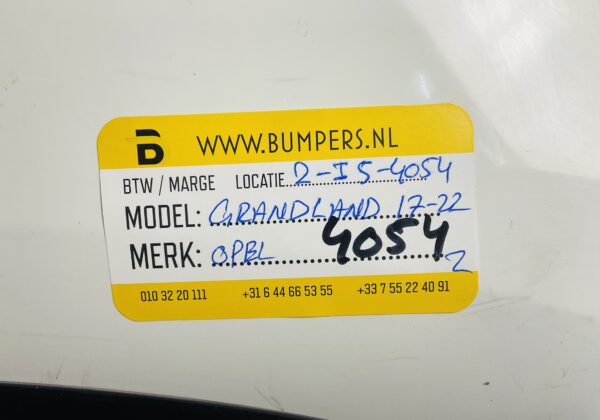BUMPER OPEL GRANDLAND 2017-2022 VOORBUMPER 2-I5-4054Z