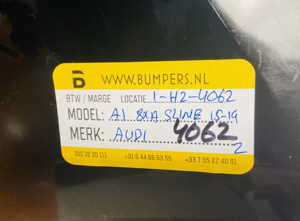 BUMPER AUDI A1 8XA SLINE S-LINE 2015-2019 VOORBUMPER 1-H2-4062Z