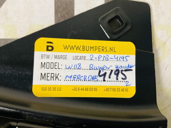 Bumper Cover Mercedes CLA Klasse W118 Ondersteuning A1188854900 Links 2-P3B-4195z