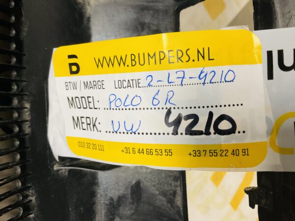 kofferklep Volkswagen polo 6R 863485 Achterklep Plastic 2-L7-4210z