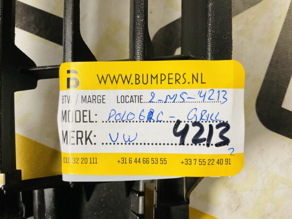 Grill Volkswagen Polo 6C 2013-2017  Bumper Onder Grill 2-M5-4213z