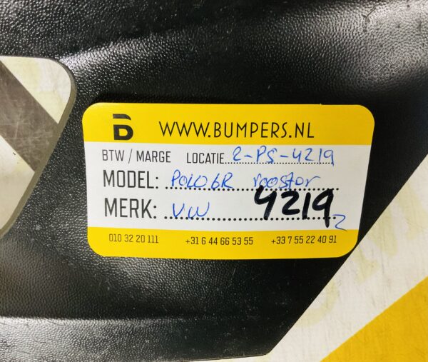 Rooster Volkswagen Polo 6R Bumper Rooster 2-P5-4219z