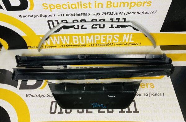 Bumper Spoiler Set Dacia Sandero 2012-2018 Body Kit Sport Zijskirt 2-L8-4222z