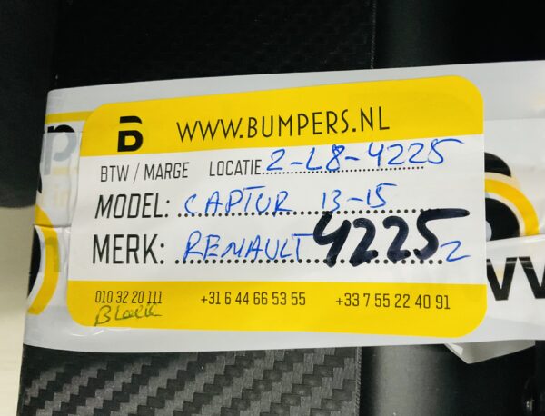 Bumper Spoiler Set Renault Captur 2013-2015 Body Kit Sport Zijskirt 2-L8-4225z
