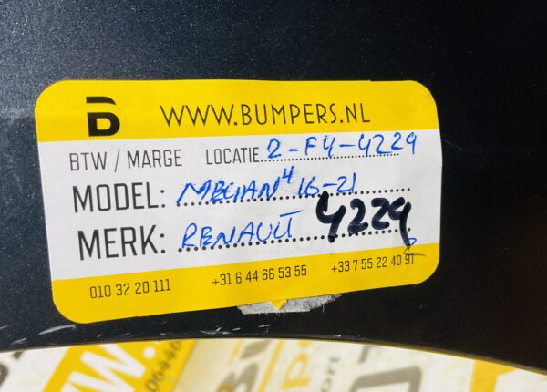 BUMPER RENAULT MEGANE 4 2016-2021 VOORBUMPER 2-F4-4229z