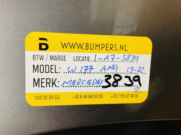 BUMPER MERCEDES A KLASSE W117 AMG 2019-2022 A35 VOORBUMPER 1-A7-3839Z