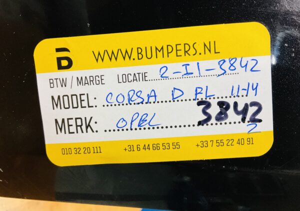 BUMPER OPEL CORSA D FACELIFT  2011-2024 VOORBUMPER 2-I2-3842Z