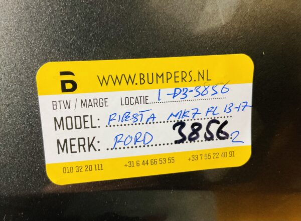 BUMPER FORD FIESTA MK7 FACELIFT 2013-2017 VOORBUMPER 1-D3-3856Z