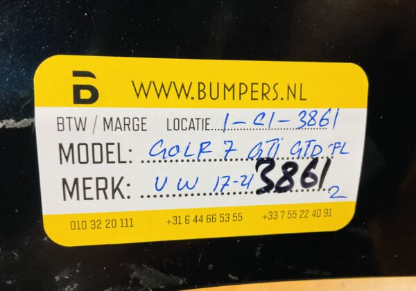 BUMPER VOLKSWAGEN GOLF 7 GTI GTD  FACELIFT 2017-2021 VOORBUMPER 1-C1-3861Z