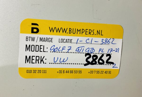 BUMPER VOLKSWAGEN GOLF 7 GTI GTD  FACELIFT 2017-2021 VOORBUMPER 1-C1-3862Z