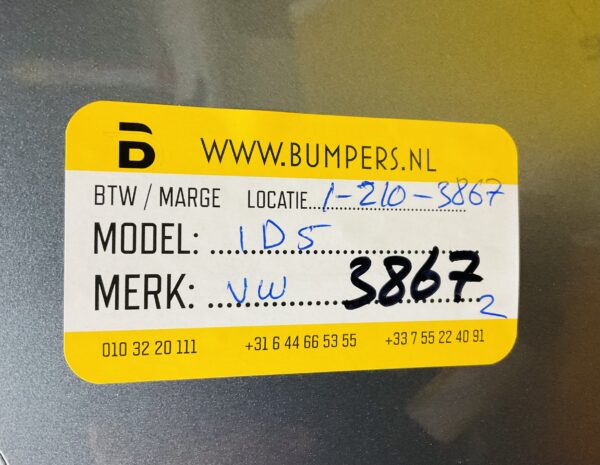 BUMPER VOLKSWAGEN ID5 ID 5 ID.5 VOORBUMPER 1-Z10-3867Z