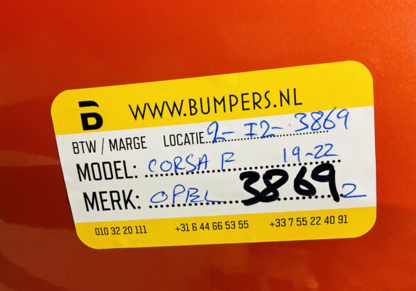 BUMPER OPEL CORSA F  2019-2024 VOORBUMPER 2-I2-3869Z