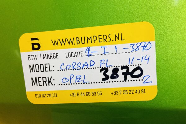 BUMPER OPEL CORSA D FACELIFT 2011-2014 VOORBUMPER 2-I1-3870Z