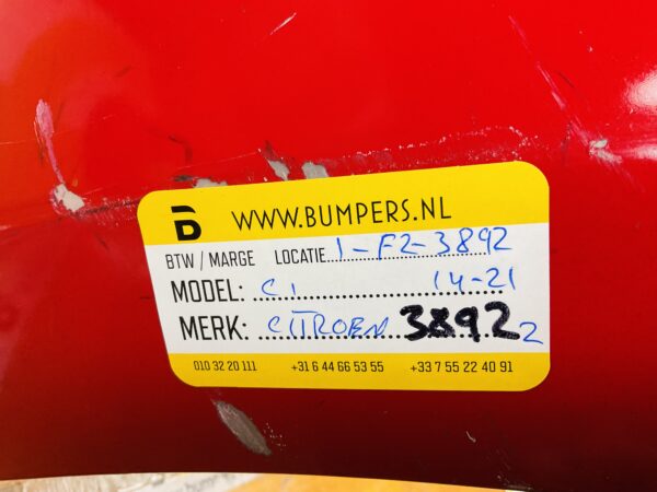 BUMPER CITROEN C1 2014-2021 VOORBUMPER 1-F2-3892Z