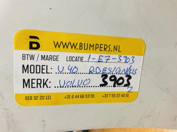BUMPER VOLVO V40 R-DESIGN KLS RDESIGN  VOORBUMPER 1-E7-3903Z