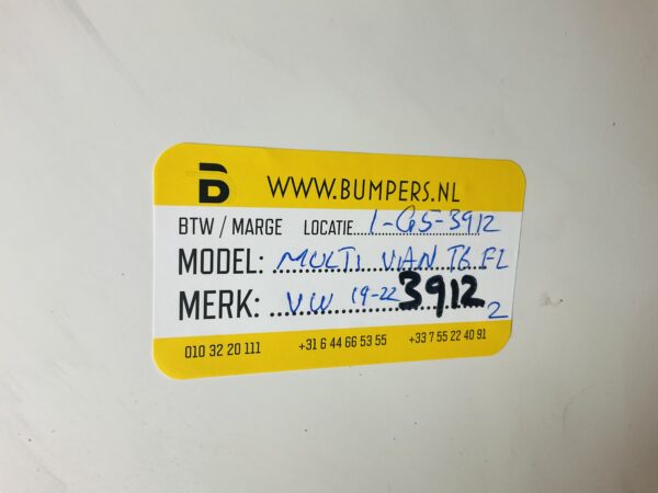 BUMPER VOLKSWAGEN MUKLTI VAN T6 FACELIFT 2019-2022 VOORBUMPER 1-G5-3912Z