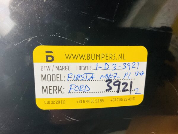 BUMPER FORD FIESTA MK7 FACELIFT 2013-2017  VOORBUMPER 1-D3-3921Z