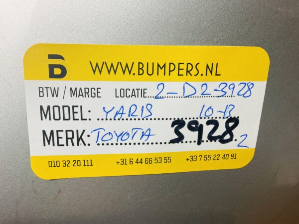 BUMPER TOYOTA YARIS 2010-2013  VOORBUMPER 2-D2-3928Z