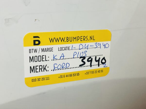 BUMPER FORD KA PLUS KA+ ACTIVE  VOORBUMPER 1-D4-3940Z