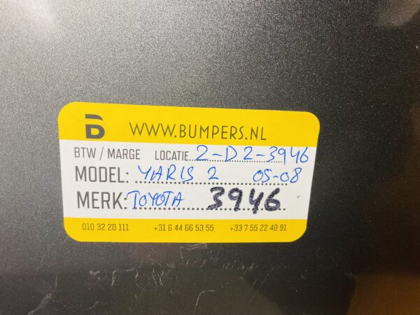 BUMPER TOYOTA YARIS 2  2005-2008 VOORBUMPER 2-D2-3946Z