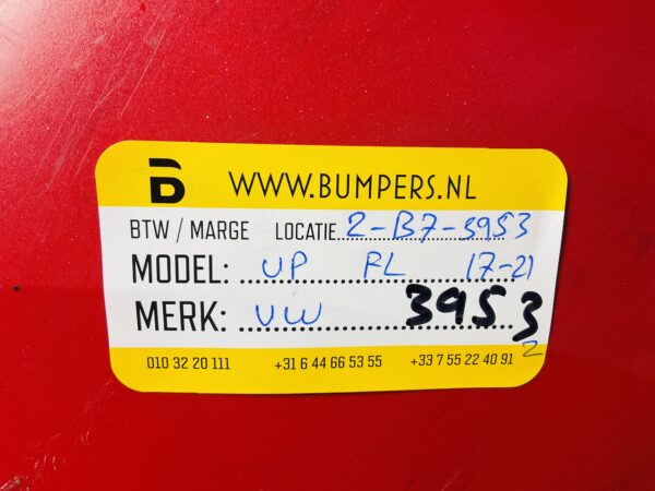 BUMPER VOLKSWAGEN UP FACELIFT  2017-2021 VOORBUMPER 2-B7-3953Z