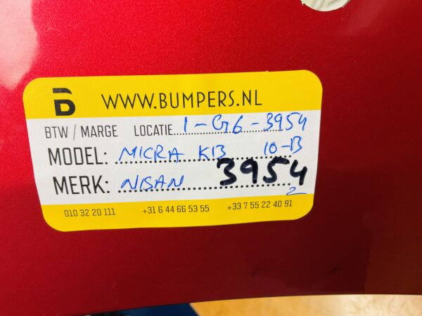 BUMPER NISAN MICRA K13  2010-2013 VOORBUMPER 1-G6-3954Z