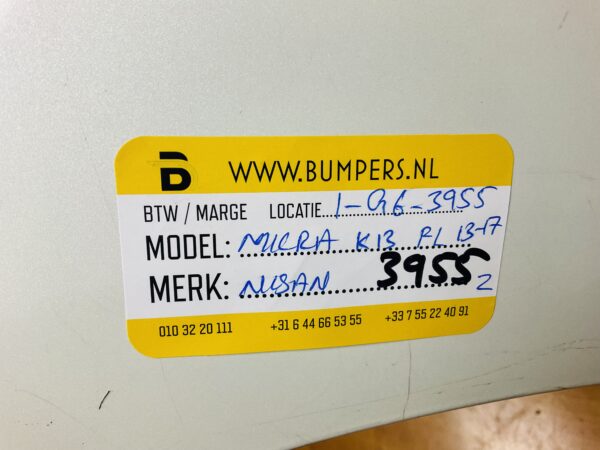 BUMPER NISAN MICRA K13 FACELIFT 2013-2017 VOORBUMPER 1-G6-3955Z