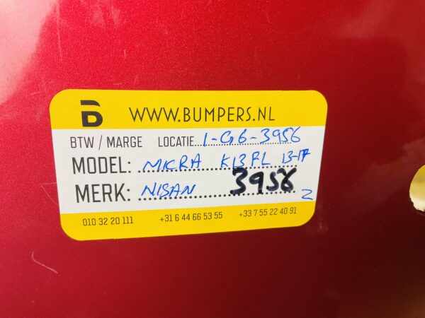 BUMPER NISAN MICRA K13 FACELIFT 2013-2017 VOORBUMPER 1-G6-3956Z