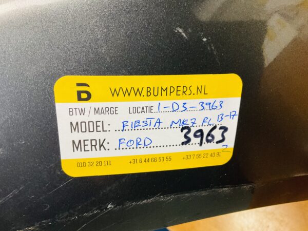 BUMPER FORD FIESTA MK7 FACELIFT  2013-2017 VOORBUMPER 1-D3-3963Z
