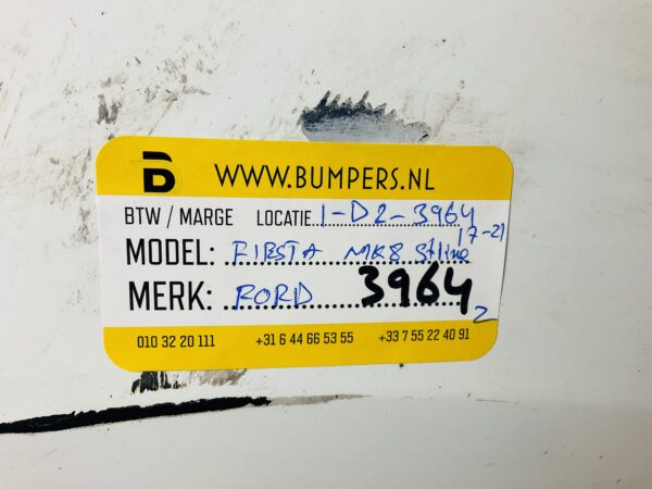 BUMPER FORD FIESTA MK8 STLINE  2017-2021 VOORBUMPER 1-D2-3964Z
