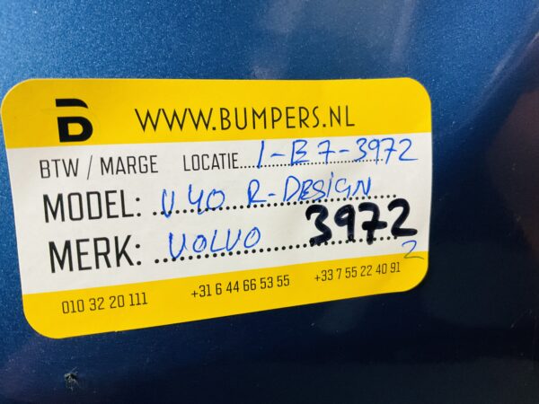 BUMPER VOLVO V40 R-DESIGN RDESIGN  VOORBUMPER 1-E7-3972Z