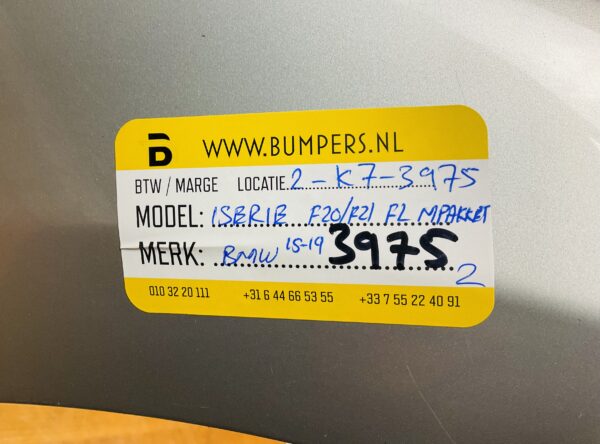 BUMPER BMW 1SERIE F20 F21 FACELIFT MPAKKET 2015-2019 VOORBUMPER 2-K7-3975Z