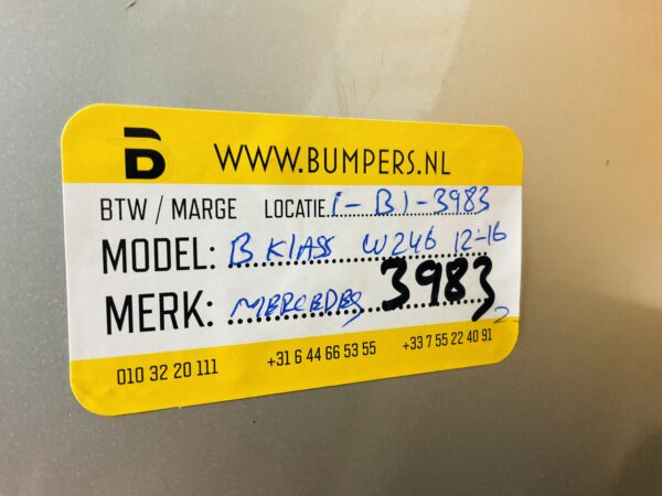 BUMPER MERCEDES B KLASSE W246 2012-2016  VOORBUMPER 1-B1-3983Z