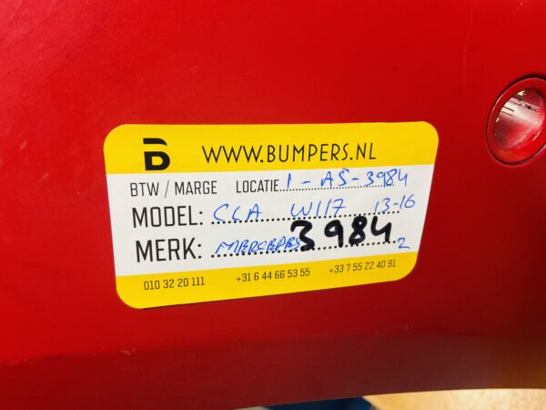 BUMPER MERCEDES CLA KLASSE W117 2013-2016  VOORBUMPER 1-A5-3984Z