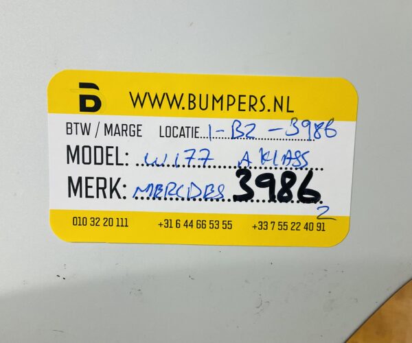 BUMPER MERCEDES A KLASSE W177 AMG 2017-2022  VOORBUMPER 1-B2-3986Z