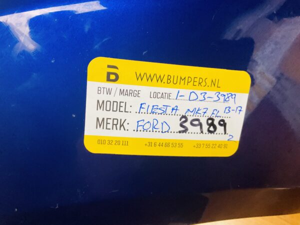 BUMPER FORD FIESTA MK7 FACELIFT 2013-2017  VOORBUMPER 1-D3-3989Z