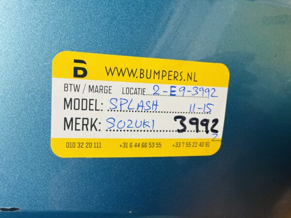 BUMPER SUZUKI SPLASH  2011-2015  VOORBUMPER 2-E9-3992Z