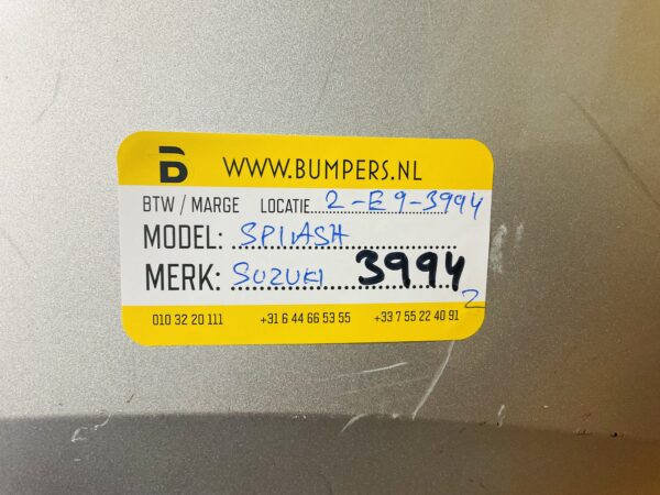 BUMPER SUZUKI SPLASH  2011-2015  VOORBUMPER 2-E9-3994Z