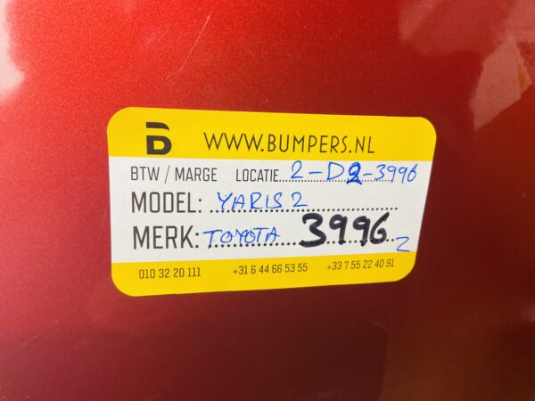 BUMPER TOYOTA YARIS 2  VOORBUMPER 2-D2-3996Z