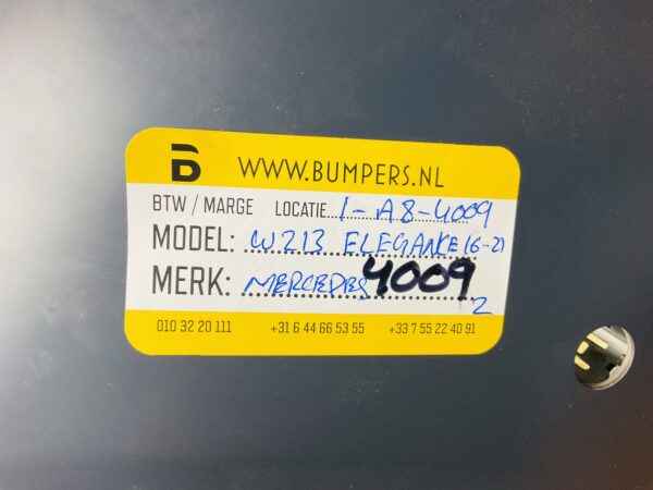 BUMPER MERCEDES E KLASSE W213 ELEGANCE  2016-2021  VOORBUMPER 1-A8-4009Z