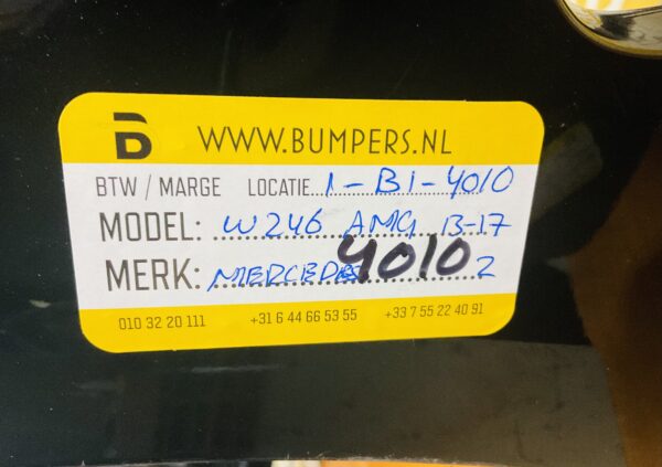 BUMPER MERCEDES B KLASSE W246 AMG 2013-2017 VOORBUMPER 1-B1-4010Z