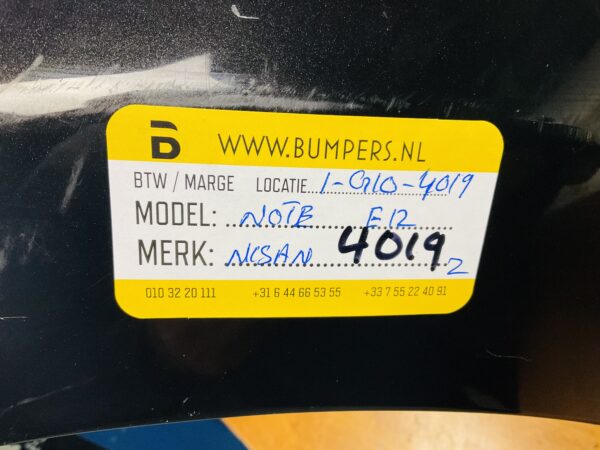BUMPER NISAN NOTE E12  VOORBUMPER 1-G10-4019Z